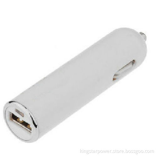 5V 1A lipstick-shaped mini USB car charger for iPhone iPod touch, portable, black/white